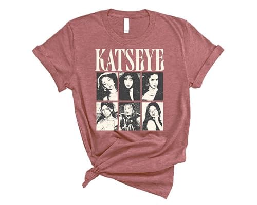 KATSEYE Vintage Style Photo Collage T Shirt Retro Pop Culture Casual Streetwear Tee (Pink, Youth Large) thumbnail 5