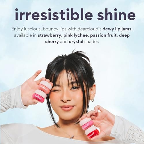 dearcloud Dewy Lip Jam – Hydrating Lip Balm & Gloss with Vitamin E, Korean Skincare (Guava) thumbnail 5