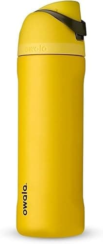 Owala Harry Potter FreeSip Insulated Stainless Steel Water Bottle with Straw, BPA-Free Sports Water Bottle, Great for Travel, 24 oz, Hufflepuff thumbnail 4