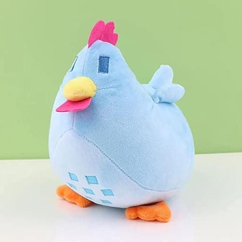 Stardew Plush Toy Valley Doll Chicken Figure Apple Juni Plush mo Plants Stuffed Animal Green Soft Plush Pillow, Best Gift for Your Family 10" (Blue) thumbnail 2