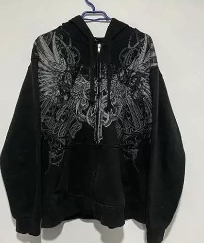 Pdxnyxx Streetwear Jacket Y2k Grunge Zip Up Hoodie Women Men Oversized Emo Goth 2000s Graphic Hoodie Baggy Sweatshirts thumbnail 4