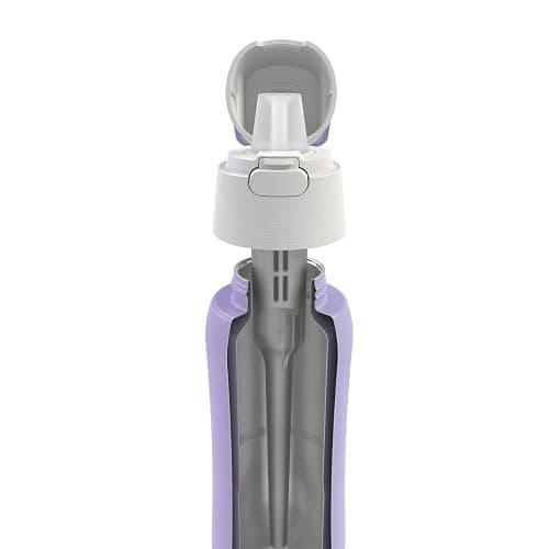 Dafi 800 ml Solid Steel Water Bottle with Filter, Lavender, BPA-Free, Stainless Steel Straw, Made in EU, Ideal for Sports, Outdoors, Everyday Use thumbnail 3