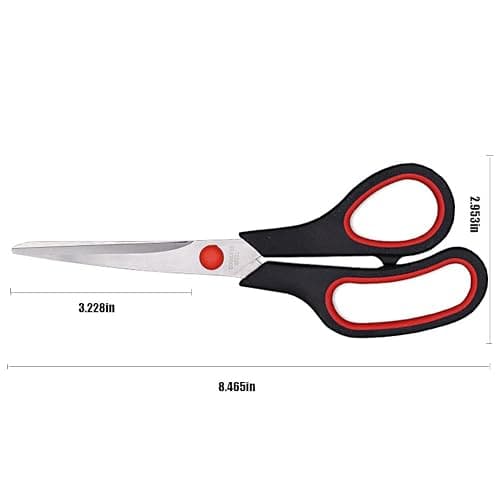 Scissors, Multipurpose office Scissors,8.5 Inch Ultra Sharp Shears, Comfort-Grip Handles Household scissors，Sturdy Sharp Craft Supplies - Pack of 5, Right/Left Hande thumbnail 3