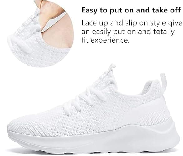 WYGRQBN Women's Walking Shoes Lightweight Tennis Fashion Sneakers Sports Workout Gym Shoes for Running thumbnail 7