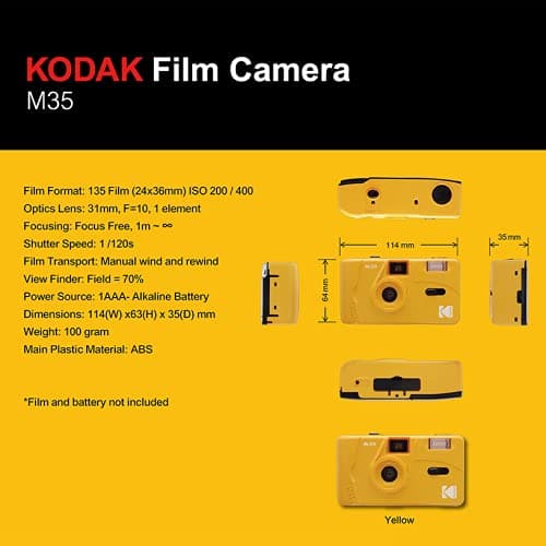 Kodak Film Camera M35 - MILK TEA thumbnail 5