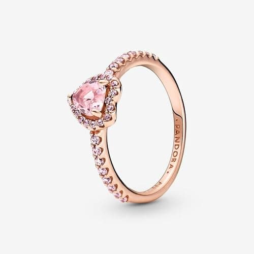 PANDORA-Elevated Heart Ring-With Gift Box thumbnail 2