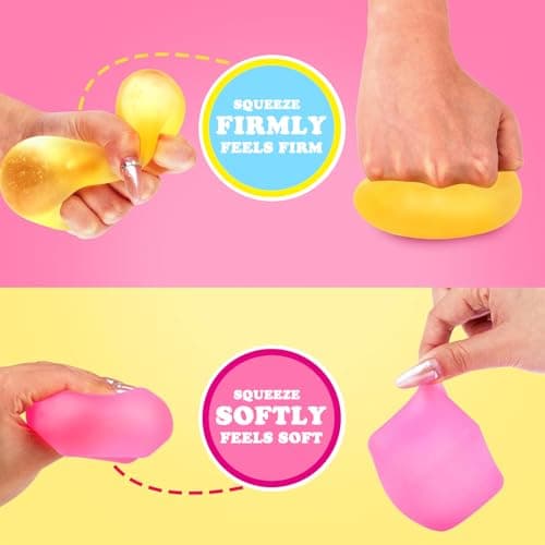 Fidget Toy Stress Cube 3 Pack, Squishy Gel Filled Fidgets for Anxiety Relief, Calming Toys for Kids, Adults, Teens (3 pcs) thumbnail 3