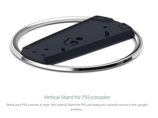 Vertical Stand for PS5 Consoles - PlayStation 5 Slim Base Accessories for PS5 Console Disc and Digital thumbnail 2