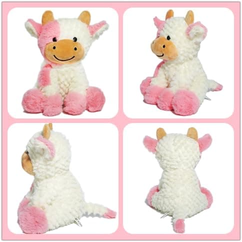 FAYUAKU 9" Cow Stuffed Animals Plush Doll Kids Boys Girls Animal thumbnail 4