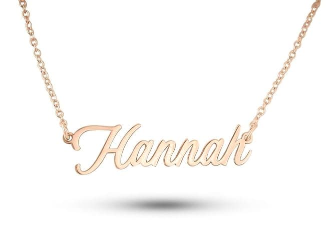 Personalized Name Necklace - 18K Gold Plated - Solid 925 Sterling Silver - Custom Gift for Her - Handmade with Love (18K Gold) thumbnail 5