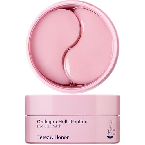 Peptide Collagen Under Eye Patches: Hydrogel Mask for Puffy Eyes, Dark Circles, Wrinkles, Fine Lines & Undereye Bags - Korean Skin Care Deep Hydrating & Firming Eye Treatment Gel Pads, 30 Pairs - Image 1