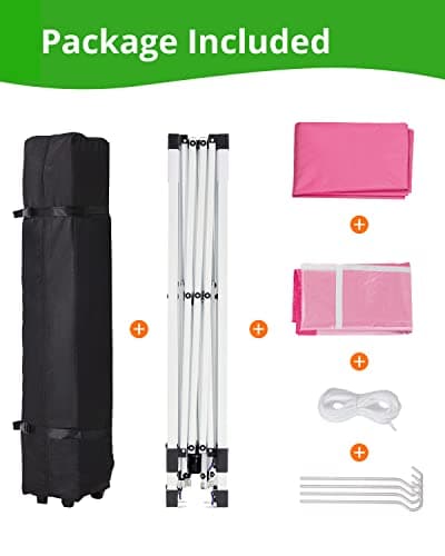 Quictent Easy Pop up Canopy Tent 10'x10' with 4 Detachable Window Sidewalls, One Person Setup, Waterproof Outdoor Portable Vendor Event Tent Shelter Enclosed, Wheeled Bag Included thumbnail 9