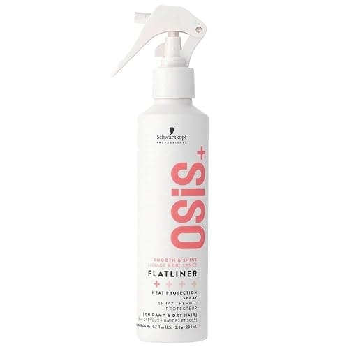 Schwarzkopf Professional OSiS Flatliner Setting Spray Heat Protection Smooth And Shine Reduces Hair Breakage Protect Against Humidity Non Sticky Light Hold 200 ml - Image 1