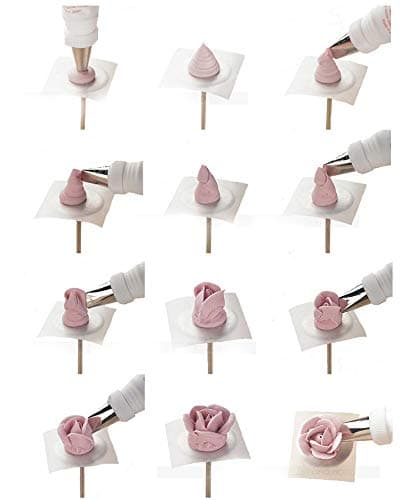 6PCS Cake Flower Nail and Flower Lifters Set, Stainless Steel Cake Cupcake Decor Baking Tools for Icing Flowers Decoration (4 Sizes) thumbnail 6