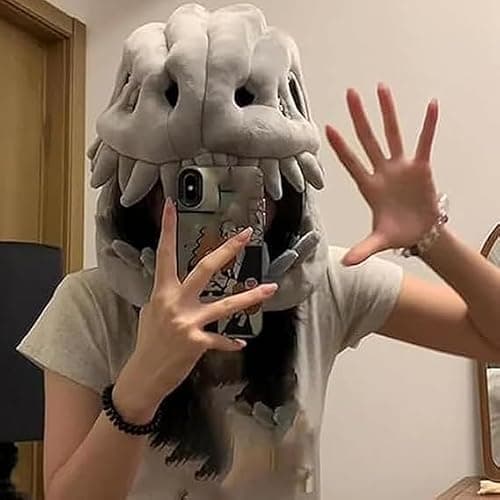YLBUH Spinosaurus Plush Dino Outfit, Outfit Halloween Fun Dinosaur Skeleton Plush Costume with Spine Extension for Parties thumbnail 3