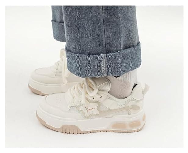 UNMULFC Star Shoes Women Walking Sneakers Y2k Shoes Platform Chunky Aesthetic Cute Travel Outdoor Sport thumbnail 4