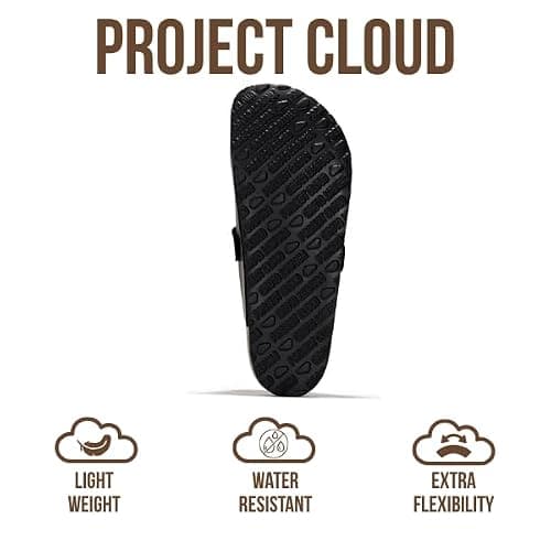 Project Cloud Mens Clogs - 100% Full Grain Genuine Leather Memory Foam Clogs for Men Arch Support Cork Footbed - Non Slip Platform Mules (Brooklyn) thumbnail 4