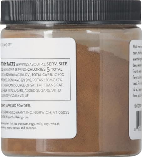 King Arthur Espresso Powder: Premium Baking Extract for Rich Chocolate Flavoring, 3 oz Reusable Jar, Kosher Certified - Enhance Your Desserts with Instant Coffee Intensity thumbnail 3