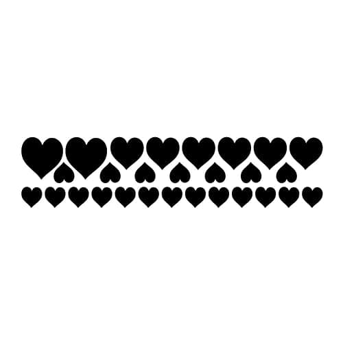 BLAJR Heart-Shaped car Stickers Creative Decoration for car Doors Bumper Hoods Windows Motorcycles Bicycles Helmets laptops bedrooms Living Rooms Vinyl Decals Accessories (56 PCS) (Black) thumbnail 3