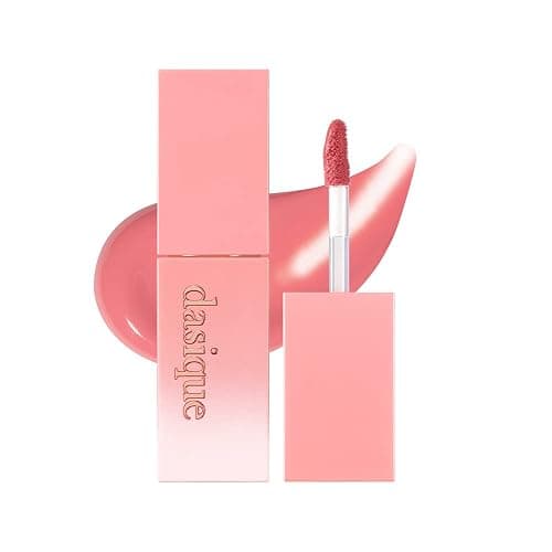 dasique Juicy Dewy Tint (09 Peach Pudding) 0.12 oz | Light Application with moisture | Long Lasting & wearing Glossy Lip Stain, Non-sticky | Vegan, Cruelty-free | Korean makeup | stocking stuffers - Image 1