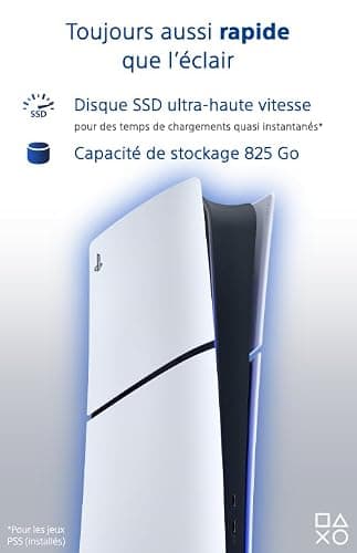 Playstation Sony, 5 Édition Numérique, PS5 avec 1 Manette Sans Fil DualSense, Couleur : Blanche thumbnail 3