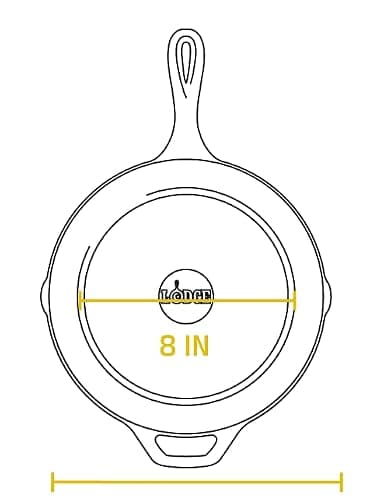10.25 Inch Cast Iron Skillet – Pre-Seasoned Frying Pan with Teardrop Handle – Oven, Stovetop, Grill & Campfire Use – Made in USA – Durable, Non-Toxic, Even-Heating Cookware – Black thumbnail 10
