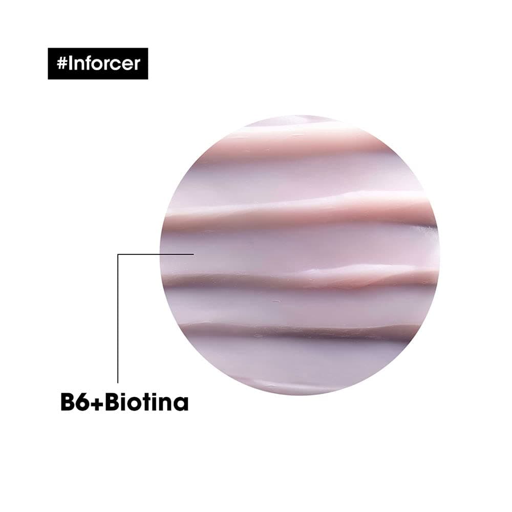 L'Oréal Professionnel Máscara de Tratamento Inforcer, Para Cabelos Fracos e Frágeis, Fornece Força e Previne Quebras, Com Biotina e Vitamina B6, 500g thumbnail 4