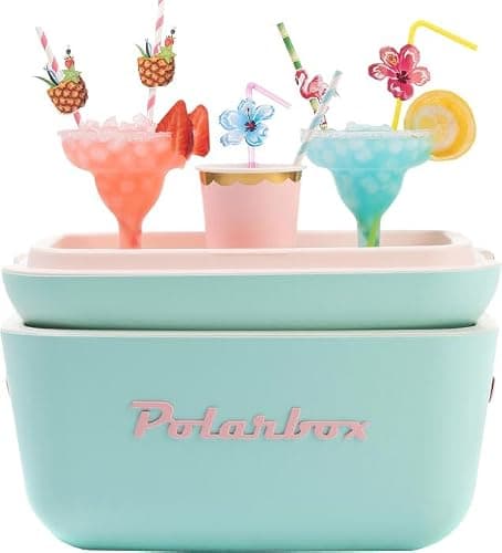 Polarbox Portable Cooler - Mini Cooler 20L, Beach Cooler, Small Portable Cooler, Vintage Cooler, Adjustable Handle, Polarbox Cooler, Portable Mini Cooler thumbnail 5