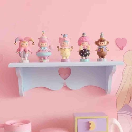 PEXIZUAN Kawaii Wood Floating Shelf Kawaii Wall Decor Kawaii Room Decor Kawaii Love Pink Room Decor (Pink) thumbnail 4