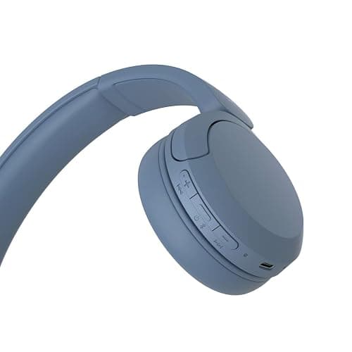 Sony WH-CH520 Wireless On-Ear Bluetooth Headphones with Microphone, Blue | Comfortable Lightweight Design, Up to 50 Hrs Battery with Quick Charging, Multipoint Connection, Clear Calls, Swivel design thumbnail 6