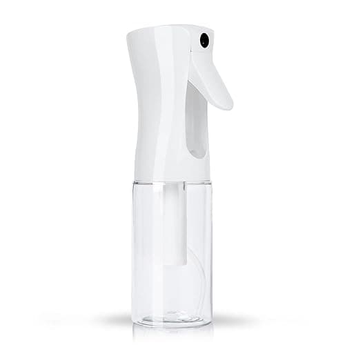 TANSHINE Continuous Hair Plant Mister Spray Bottle Fine Empty Small Mist Spray Bottles Mist Sprayer Water Alcohol Cleaning Spray Mist Bottle for Curly Hair Styling Products,Plants, 200ml,Clear - Image 1
