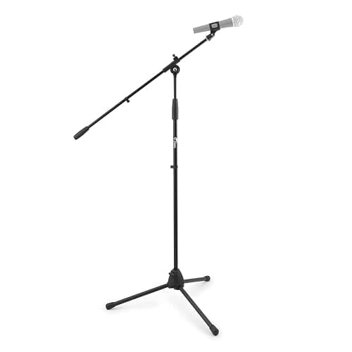 TIGER MCA68-BK Asta per Microfono con Clip per Microfono Inclusa, Nero - Image 1
