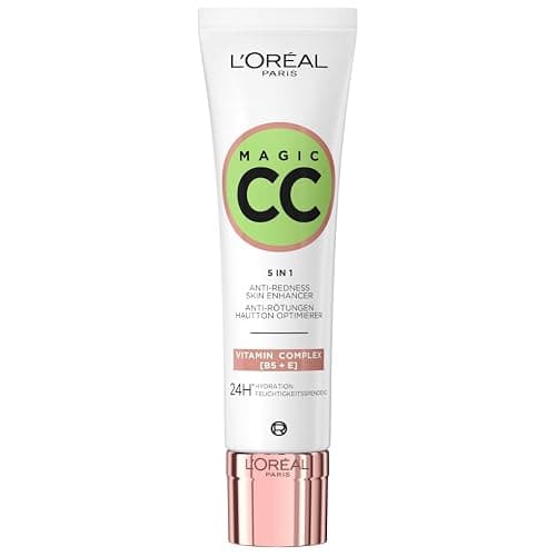 L'Oréal Paris Magic CC Crème SPF 11, anti-rougeurs et correcteur de couleur Vitamines B5 et E Formule hydratante légère adaptée au teint pour un fini éclatant - Image 1
