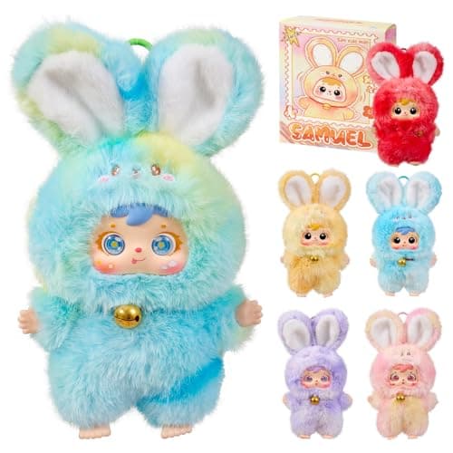 Samuel Magic Bunny Series - Plush Pendant Blind Box, Blind Box Figures, Random Cute Figures Collectible Home Decorations Birthday Gifts (Bunny (Single Box)) - Image 1