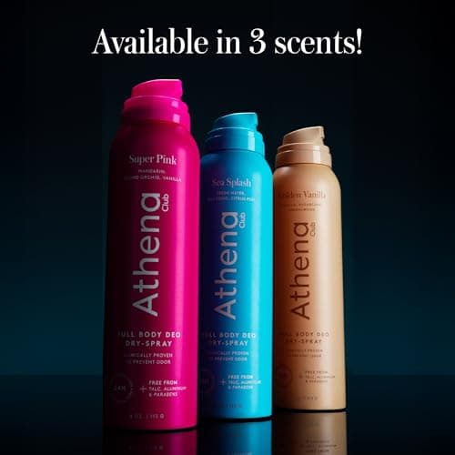 Athena Club Full Body Deo Natural Deodorant Dry Spray for Women, Aluminum Free 360 Degree Whole Body Deodorant, 24 Hour Odor Protection, No Residue, Golden Vanilla Scent, 4 oz (Pack of 2) thumbnail 4