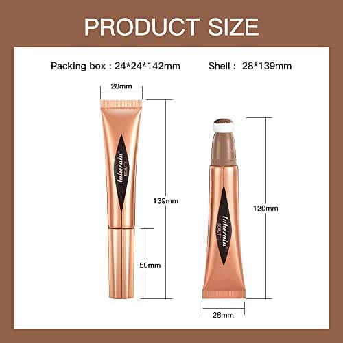 Liquid Blush Beauty Wand, Liquid Blush, Blush stick, Liquid Blush for Cheeks, Contour Beauty Wand, Natural Smooth Creamy Highlight Matte Liquid Blush Stick with Soft Cushion Applicator (Contour Stick#1) - Contour Stick#1 - 1 Fl Oz (Pack of 1) thumbnail 7