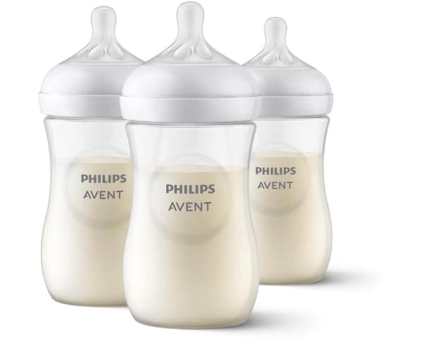 Philips Avent Natural Baby Bottles with Natural Response Nipples (Medium Flow, Flow 3), 9oz, 3-pack, SCY903/03 - Clear - 9oz - 3-pack thumbnail 10