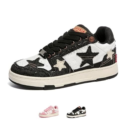 ACARITOUCH Retro Star Platform Shoes Vintage Chunky Sneakers for Women Men Trendy Casual Aesthetic Y2k Skate Shoes - Image 1