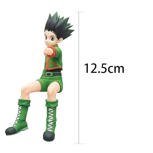 Xinnice Killua zaoldyeck & Gon·Freecss Noodle Stopper Figure PVC Sitting Model Anime Desktop Decorations Collection Statue for Fans, 12 cm thumbnail 2