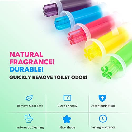 KILOSTEP Toilet Gel, 60 Count 5 Kinds Of Scent Toilet Cleaner Bowl Gel Stamp Kit Air Freshener thumbnail 5