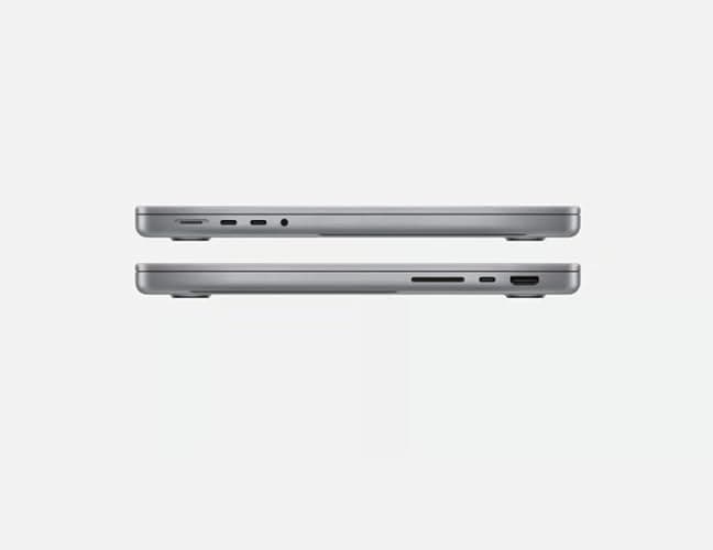 Apple MacBook Pro 2021 with Apple M1 Pro chip (14-inch, 16GB RAM, 512GB SSD) - Space Gray (Renewed) thumbnail 4