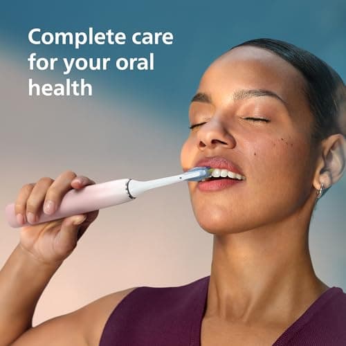 Philips Sonicare DiamondClean 9000 Electric Toothbrush - Sonic Toothbrush with App, Pressure Sensor, 12 Brushing Settings, Brush Head Replacement Reminder, Charging Stand, Travel Case, Pink, HX9911/90 thumbnail 2
