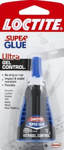 Loctite Super Glue Ultra Gel Control, Clear, 0.14 fl oz Bottle, 1 Pack - Superglue for Plastic, Wood, Metal, Crafts & Repair, Cyanoacrylate Adhesive Instant Glue, Quick Dry thumbnail 2