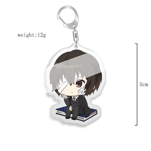 DJMANMENGG Bsd Keychain Anime Bungou Chuuya Nakahara Dazai Keychain Acrylic 10pcs thumbnail 7