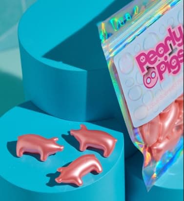 Pearly Pigs Lotus Scented Bath Pearls. Mix of 10 Pig Shaped Bath Pearls Full of Lotus Scented Bath Oil. Stocking Filler, Pig Themed Gift, Retro Gift thumbnail 2