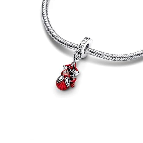 HuooNew 925 Sterling Silver, City Heroes Bead Pendant Charms Fit European Bracelets Necklaces Make DIY Jewellery Gifts for Ladies thumbnail 4