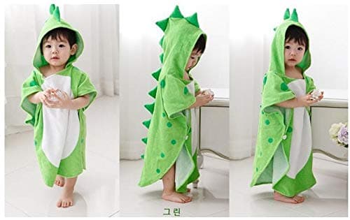 Maleroads Soft Cotton Baby Bath Towel Beach Towel Bathrobe for Kids 0-8 years thumbnail 2
