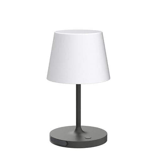 WEILAILUX Outdoor Battery Operated Table Lamp Waterproof, 4000mAh Cordless Table Lamp Rechargeable, Touch Dimmable Desk Lamp, LED Night Light for Patio Camping Restaurant Home, H9.6in, Dark Grey thumbnail 4