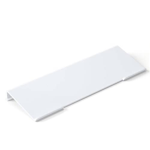 Richboom Acrylic Tilted Computer Keyboard Holder for Easy Ergonomic Typing, Keyboard Stand for Office Desk, Home, School, White - Image 1