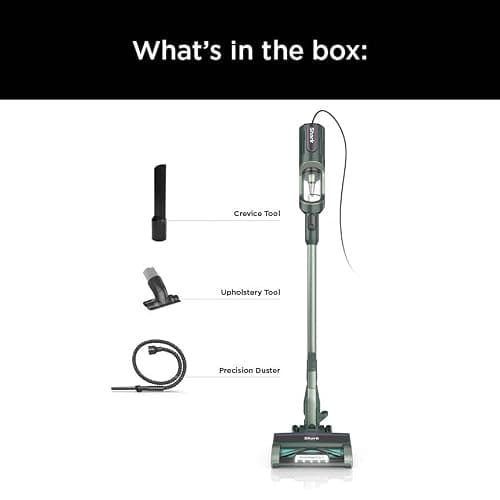 Shark Detect Ultralight Corded Stick Vacuum with Direction Detect and Self-Cleaning Brushroll, Powerful Hair Pickup, Ultra-Lightweight, Crevice & Upholstery Tool Included, Evergreen, HZ752 thumbnail 13